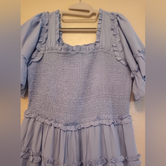 JessaKae Blue Long Dress S .L New - Picture 7 of 13